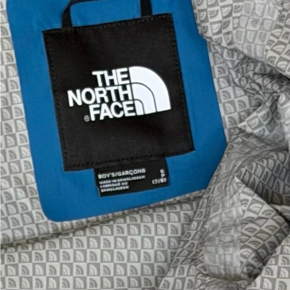 The North Face Blue and Gray Rain Jacket - Picture 3 of 4